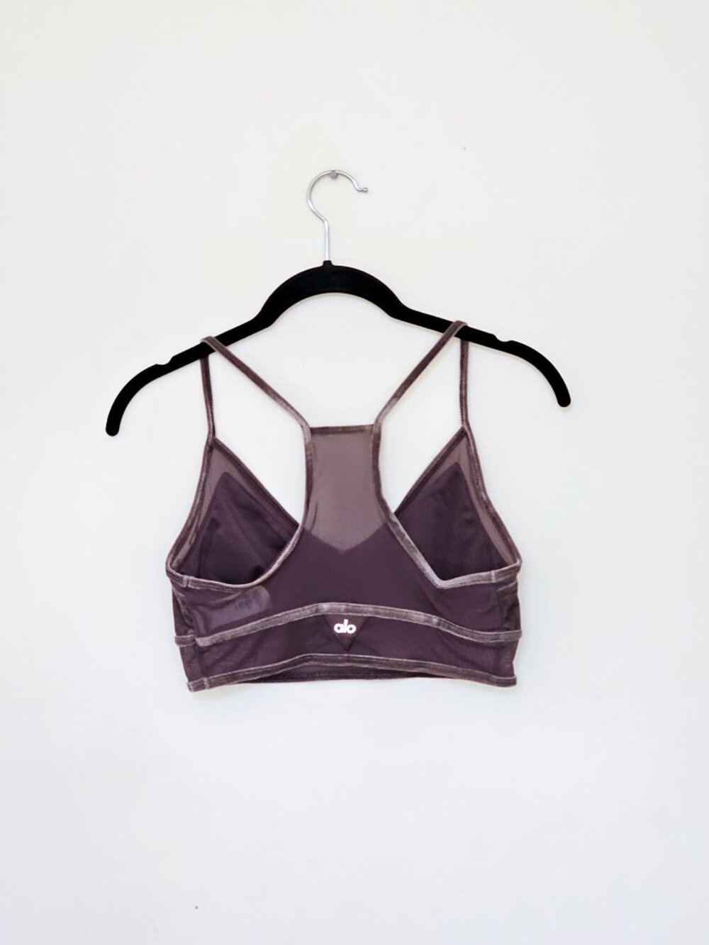 Alo Yoga Women's High Waist Posh Velour Legging and Bra Raisin Size Medium M - Picture 6 of 8